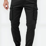 Men Slim Fit Joggers Cargo - Street Wear