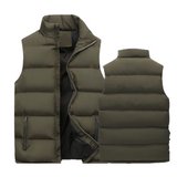 Men's Puffer Vest Sleeveless Jacket - Outdoor Casual Wear