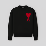 Women's Crew Neck Knit Sweater - Casual Wear
