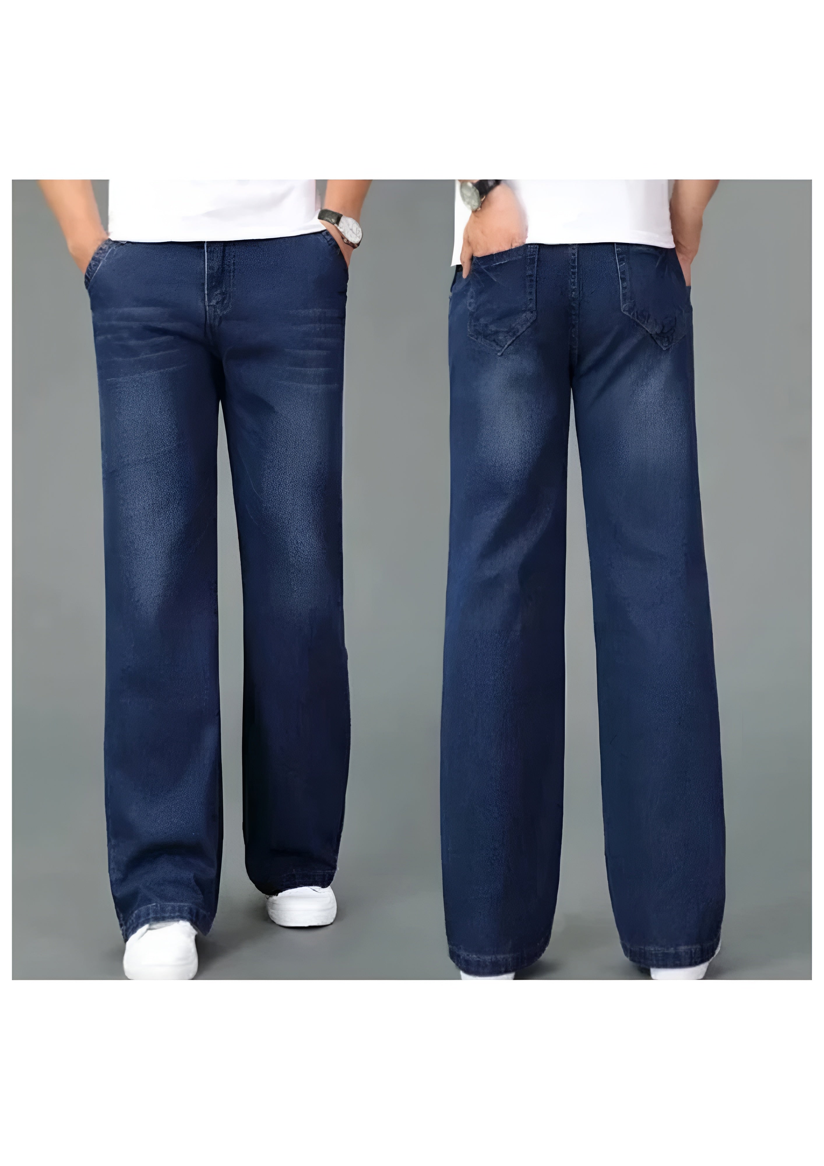 Women's Wide Leg Bootcut Jeans - Streetwear