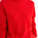 Women's Mock Neck Sweater - Office Wear
