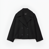 Women's Double Breasted Pea Coat - Casual Chic