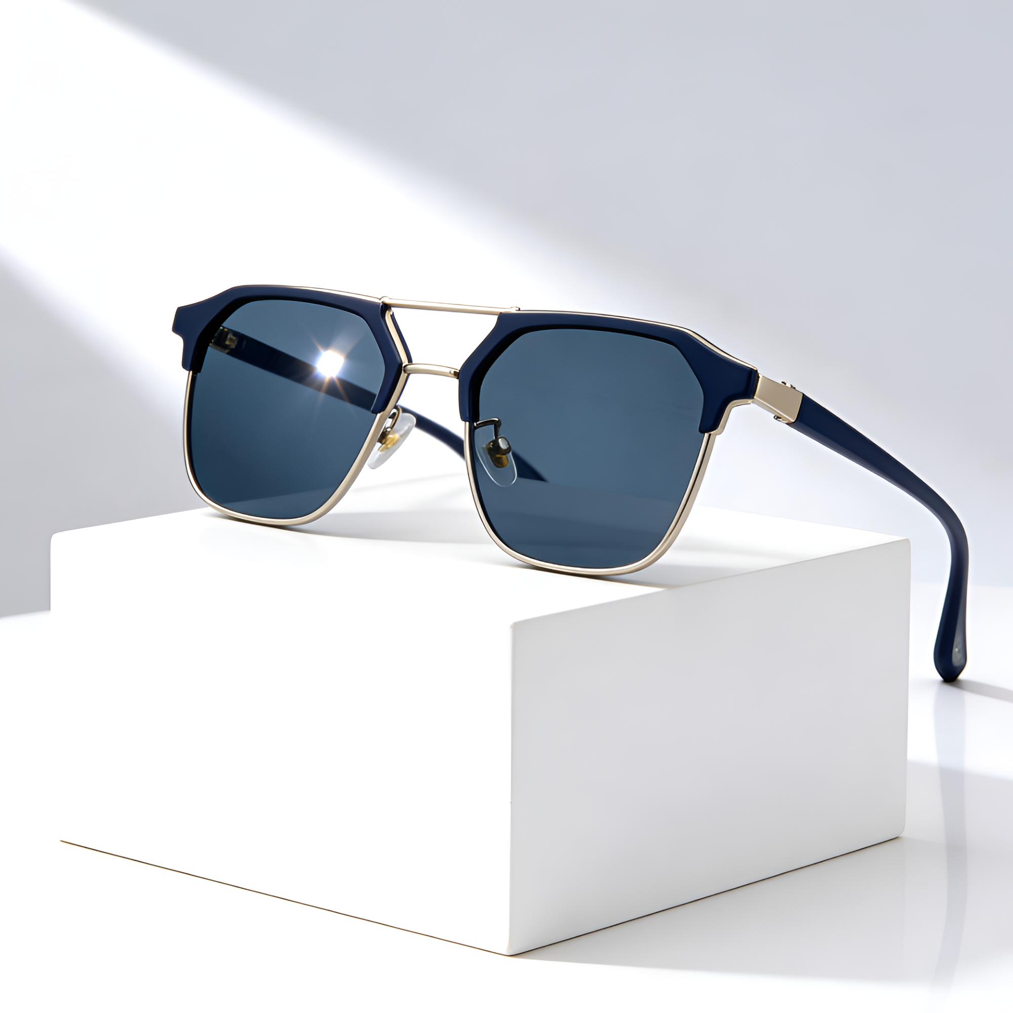 Men's Geometric Frame Polarized Sunglasses - Outdoor Driving