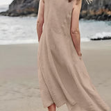 Women's Pocket Maxi Dress - Summer Casual Wear