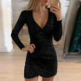Women's Dress Long Sleeve - Party Night