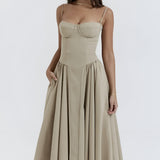 Women's Midi Dress Corset Skirt - Date Night