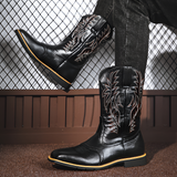 Men's Square Toe Western Boots - Casual Outdoor