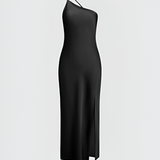 Women's One Shoulder Backless Maxi Dress - Evening Event