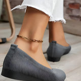 Women's Textured Flats - Summer Shoes