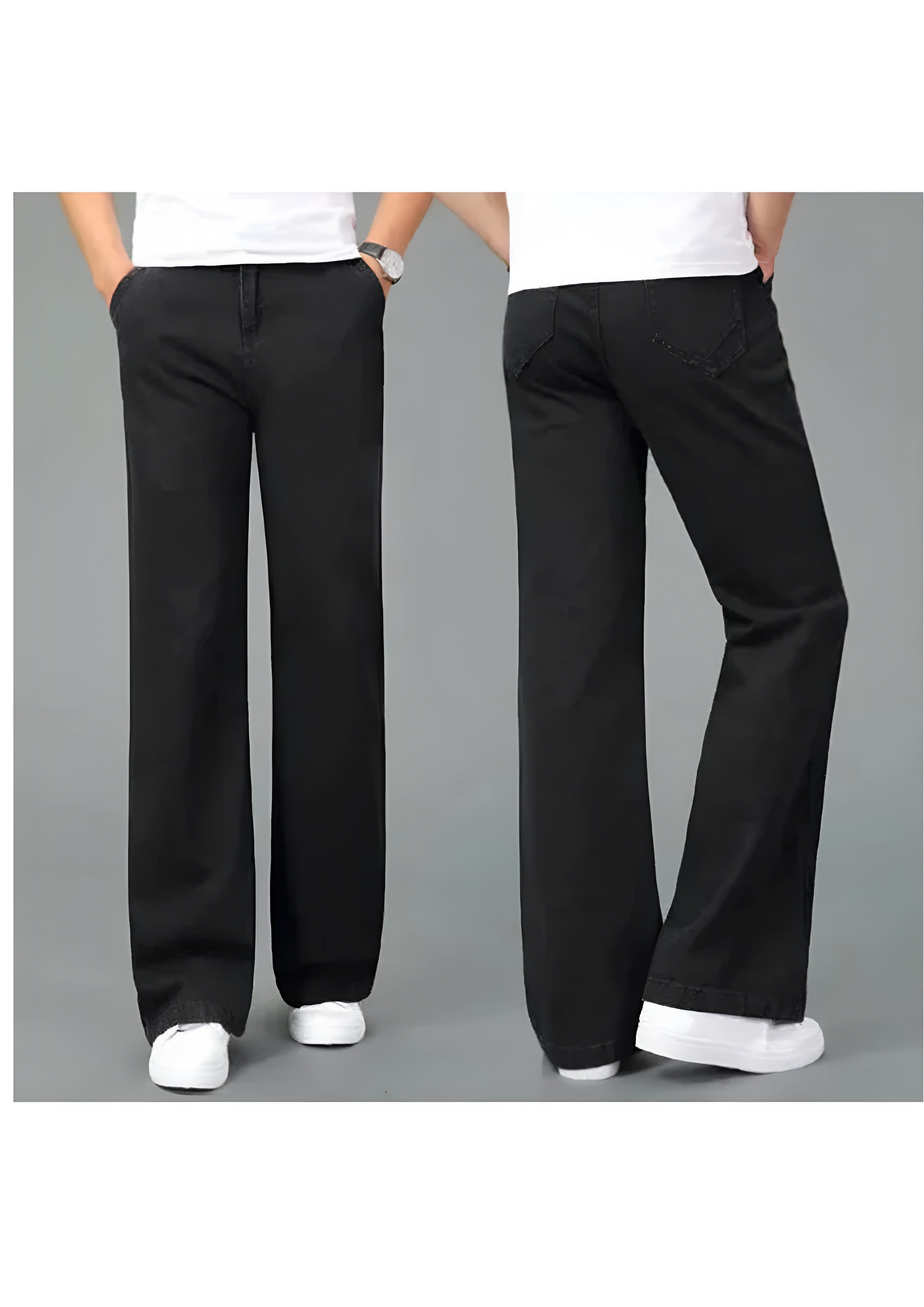 Women's Wide Leg Bootcut Jeans - Streetwear