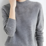 Women's Mock Neck Sweater - Office Wear