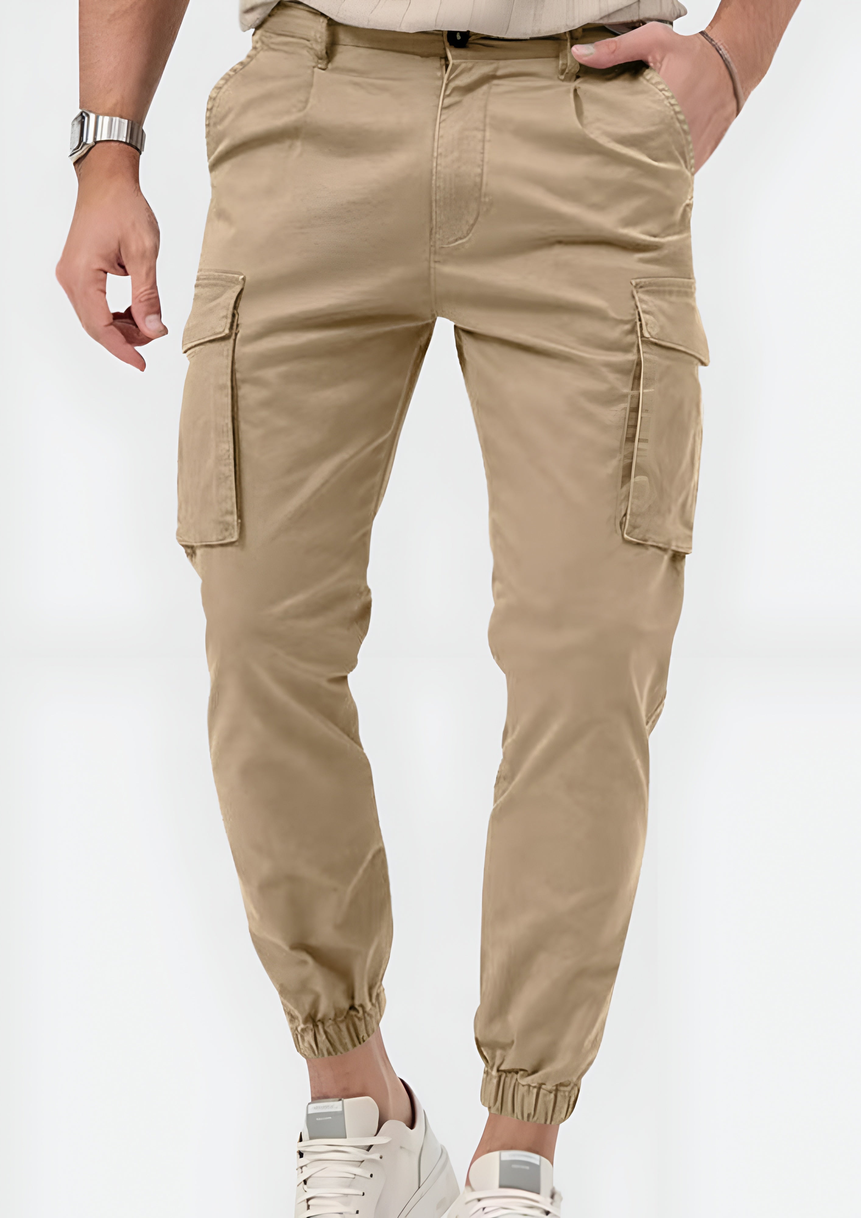 Men Slim Fit Joggers Cargo - Street Wear