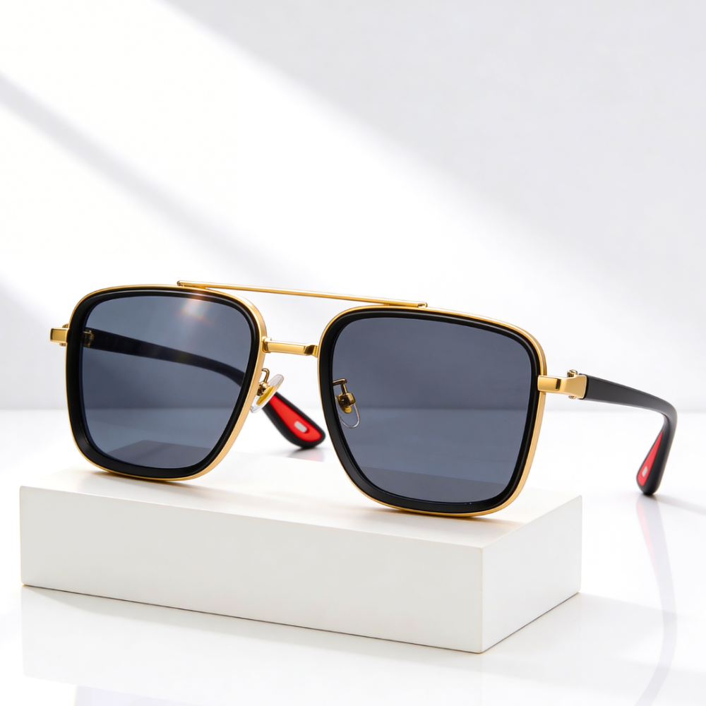 Men's Square Frame Aviator Sunglasses - Outdoor Style