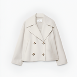 Women's Double Breasted Pea Coat - Casual Chic