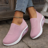 Women's Mesh Wedge Slip On Sneakers - Daily Walking