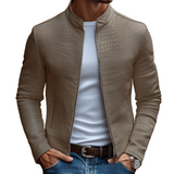 Men's Crocodile Embossed Slim Fit Jacket - Casual Outerwear