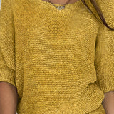 Women's Pullover Knitted Dolman Top - Summer Wear