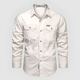 Men's Cargo Shirt Long Sleeve Military Style - Casual Outdoor Wear