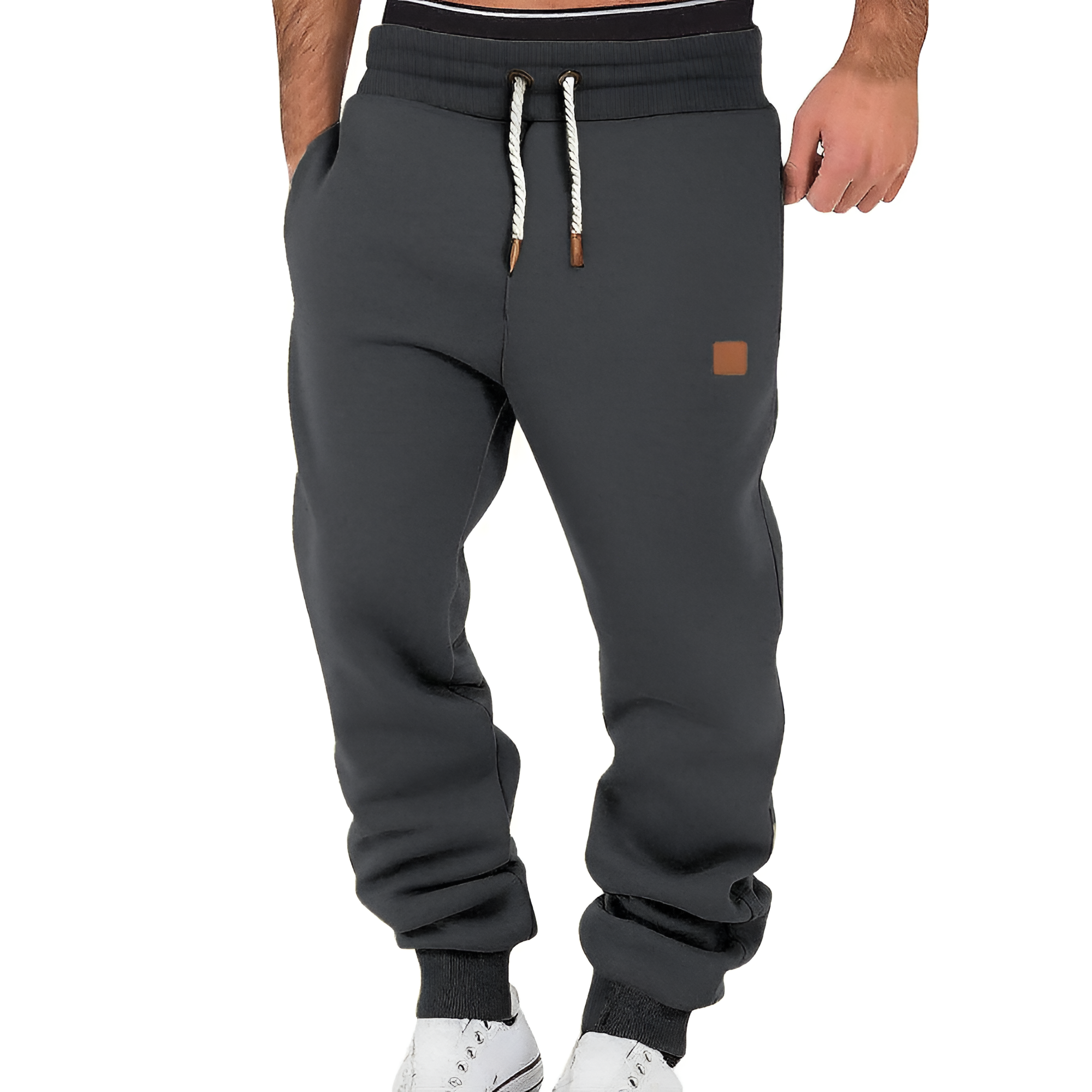 Men's Cuffed Drawstring Joggers - Leisure Sport