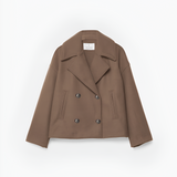 Women's Double Breasted Pea Coat - Casual Chic