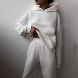 Women's Oversized Hooded Jogger Set - Casual Loungewear