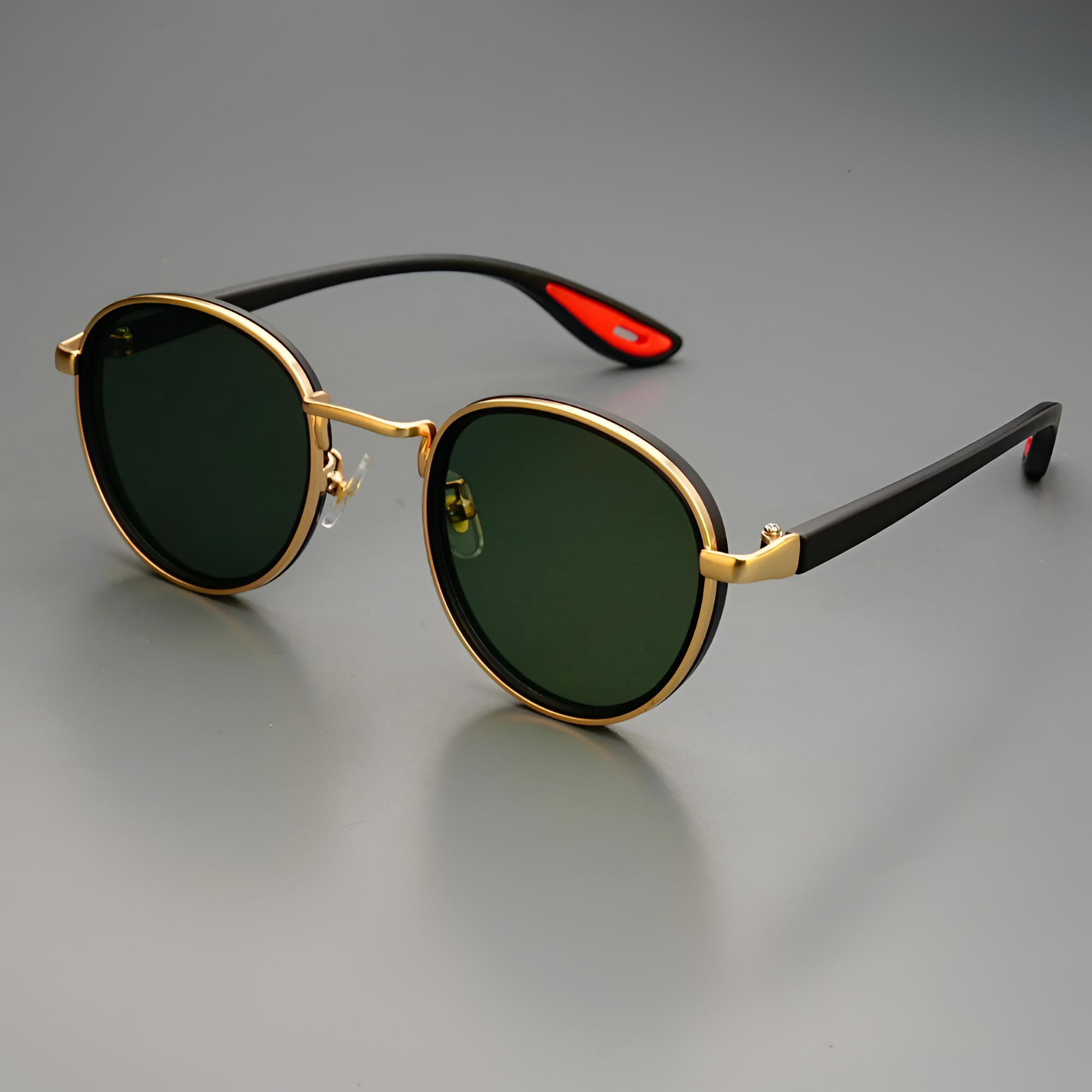 Men's Round Polarized Metal Sunglasses - Outdoor Travel