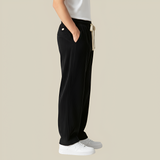Men's Wide Leg Corduroy Trousers - Casual Everyday Wear