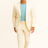 Men's Slim Fit Tailored Suit - Smart Casual