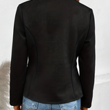 Women's Slim Fit Zip Up Jacket - Casual Outerwear