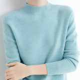 Women's Mock Neck Sweater - Office Wear