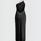 Women's One Shoulder Backless Maxi Dress - Evening Event