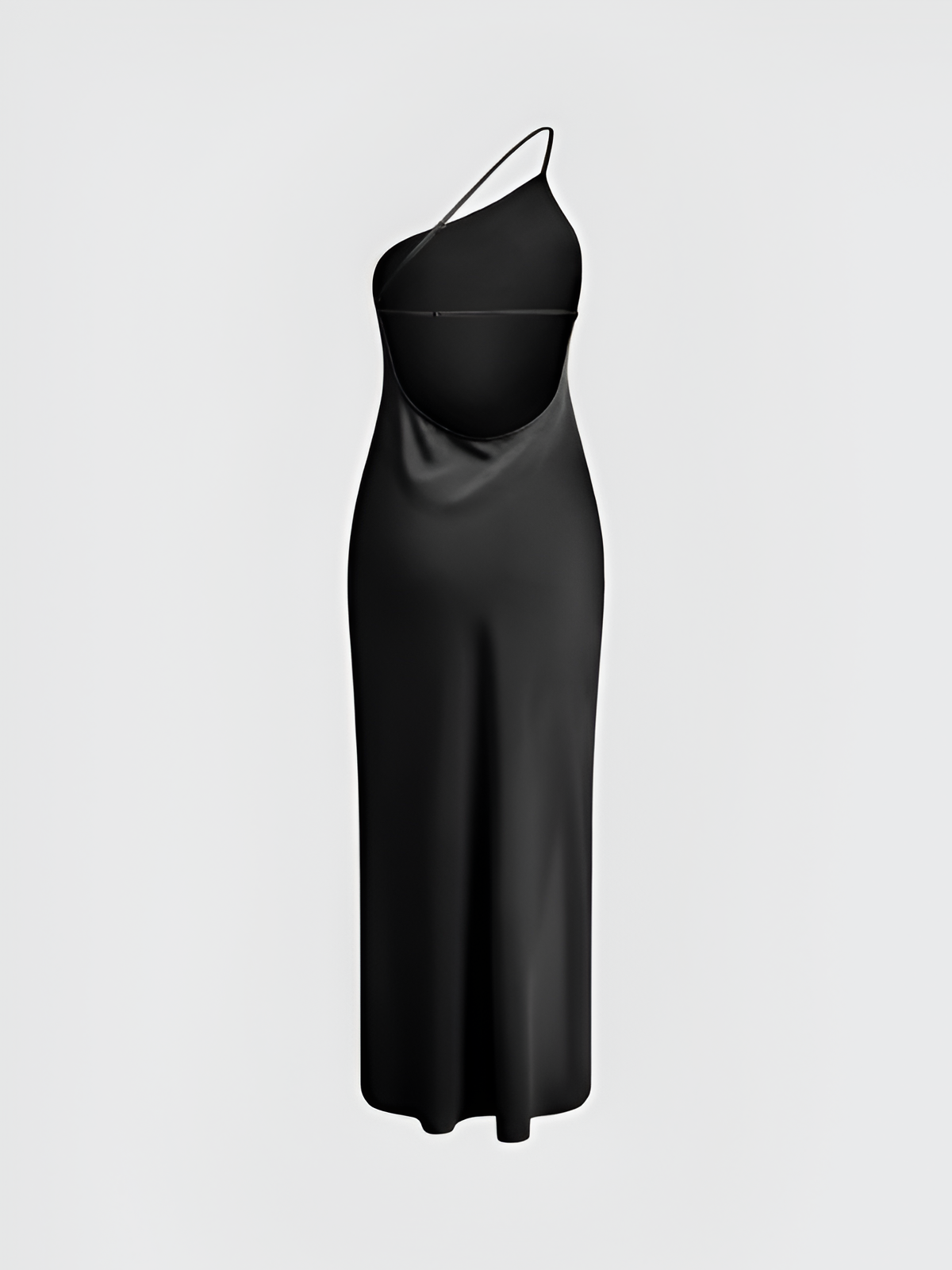 Women's One Shoulder Backless Maxi Dress - Evening Event