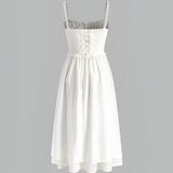 Women's Ruffle Hem Cami Midi Dress - Summer Vacation