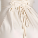 Women's Maxi Dress Long Bell Sleeve Drape Neck - Evening Wear