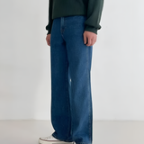 Men's Wide Leg Relaxed Fit Trousers - Casual Everyday Wear