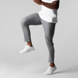 Men's Slim Fit Chino Pants Gray Tailored - Smart Casual Wear