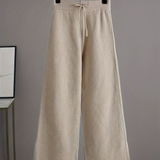 Women's Knit Wide Leg Sweater Set - Casual Loungewear