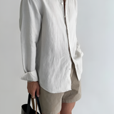 Men's Relaxed Fit Long Sleeve Shirt - Casual Outing