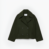 Women's Double Breasted Pea Coat - Casual Chic