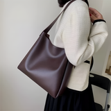 Women's Minimalist Adjustable Shoulder Bag - Office Wear