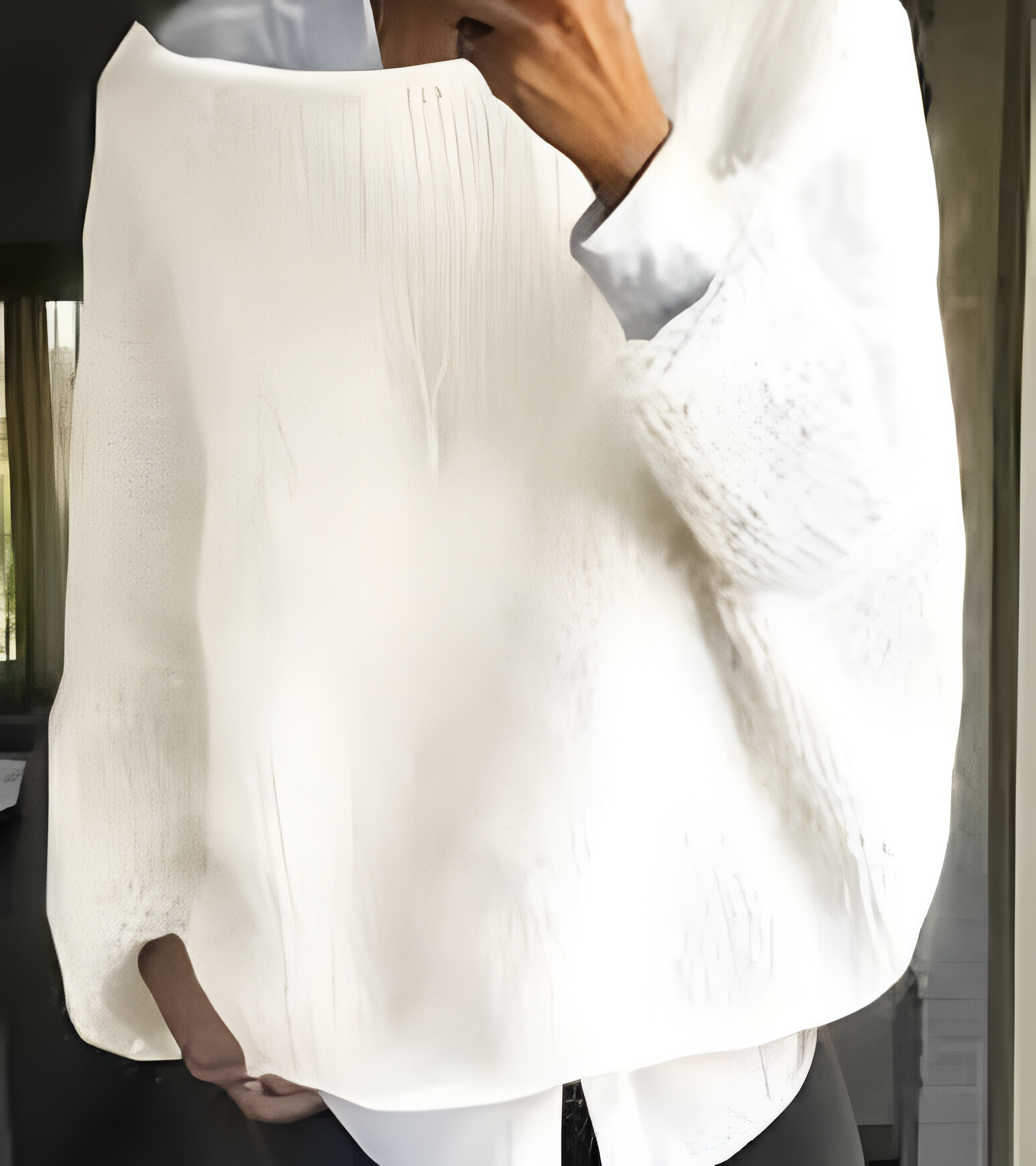 Women's Boat Neck Chunky Sweater - Casual Chic