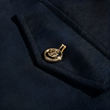Men's Mandarin Collar Military Jacket - Party Wear
