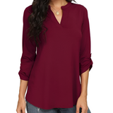 Women's Chiffon Tunic Blouse - Office Wear
