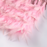 Women's Sequin Fringe Feather Mini Dress - Party Event