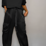 Women's Cargo Two Piece Lounge Set - Casual Chic