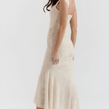 Women's Corset Ruched Mermaid Dress - Formal Occasion