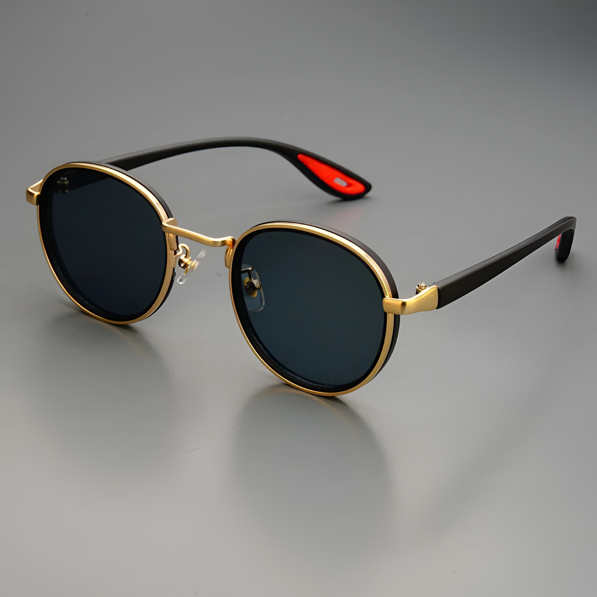 Men's Round Polarized Metal Sunglasses - Outdoor Travel