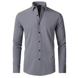 Men's Shirt Slim Fit Long Sleeve - Formal Wear