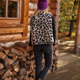Women's Vest Leopard Print Button Front - Casual Outdoor Wear