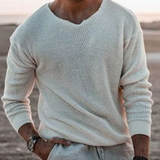 Men's Sweater Knit Crewneck Long Sleeve - Casual Wear